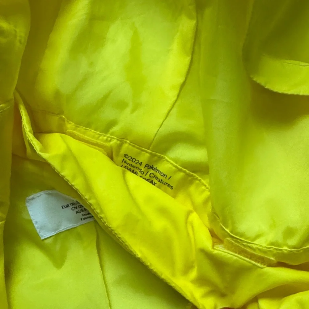 Pikachu Yellow Hooded Kids Jacket PRINT WINDBREAKER